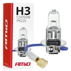 AMIO Halogénová žiarovka h3 12V 55W UV filter (e4) amio-01478