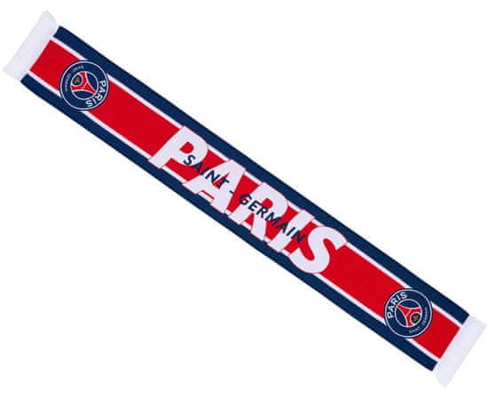 FAN SHOP SLOVAKIA Šál Paris Saint Germain FC, červeno-modrá, 140x20 cm