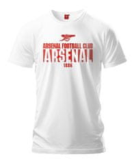 FAN SHOP SLOVAKIA Tričko Arsenal FC, biele, bavlna | S