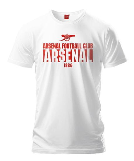 FAN SHOP SLOVAKIA Tričko Arsenal FC, biele, bavlna