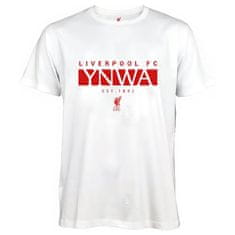 FAN SHOP SLOVAKIA Tričko Liverpool FC, biele, bavlna | S