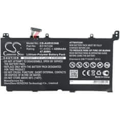 CameronSino Batéria pre Asus Vivobook A551, K551, S551, V551, R553 a ďalšie, 4200 mAh, Li-Pol