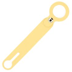 BB-Shop Silikónové puzdro na kľúče s príveskom pre lokátor Apple AirTag žlté