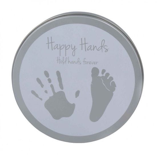 Happy Hands 2D Heart Silver/White