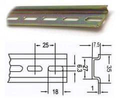 HADEX DIN lišta DG-101 35x7,5mmx1m dierovaná