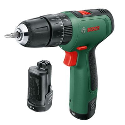 Bosch Aku príklepový skrutkovač EasyImpact 1200 (2x1,5 Ah) + súprava príslušenstva (0.603.9D3.105)