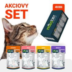 Master Set pre mačky 4 prichute 48x80g