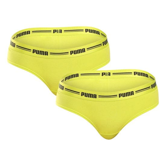 Puma 2PACK dámske brazílske nohavičky žlté (603043001 021)