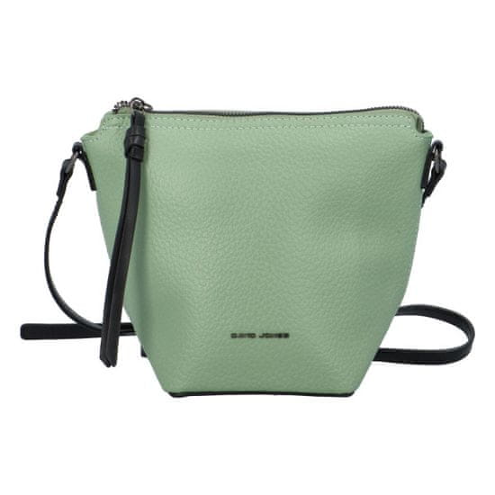 David Jones Dámska kožená crossbody kabelka Lenica, svetlozelená