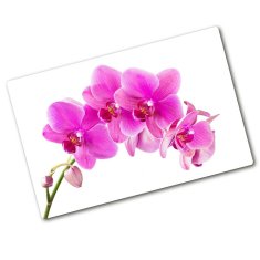 Wallmuralia.sk Doska na krájanie zo skla Růžová orchidea 2x40x52 cm