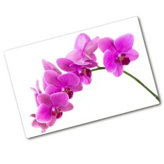 Wallmuralia.sk Doska na krájanie zo skla Růžová orchidea 80x52 cm