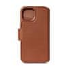 Decoded Leather Detachable Wallet, tan - iPhone 15 Plus