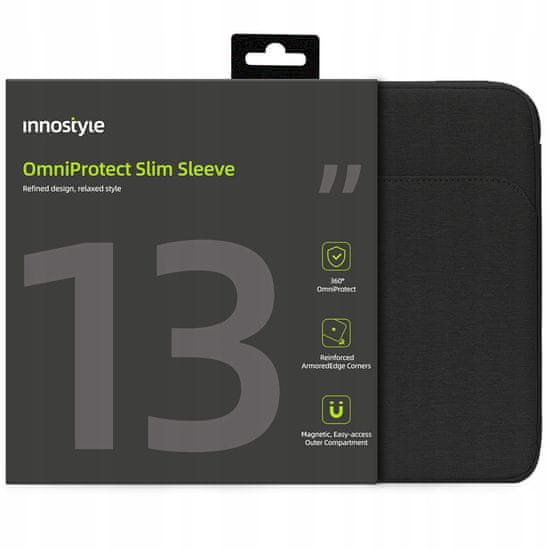 Innostyle Innostyle Taška Na Notebook 13" Vodotesné Puzdro Omniprotect Slim Black