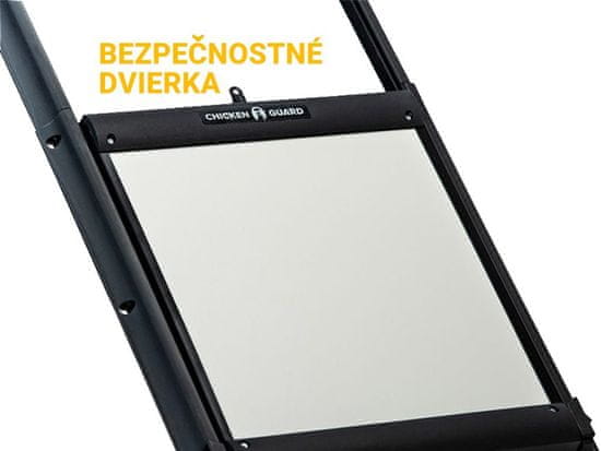 BRAVSON Bezpečnostné dvierka s poistkou ku kurínu CHICKEN GUARD DOOR 25x30