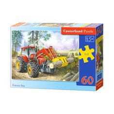 KIK Castorland Puzzle Traktor 60 dielikov