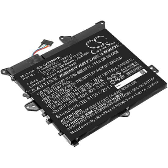 CameronSino Batérie pre Lenovo Flex 3, Ideapad 300s, Yoga 300, 3950 mAh, Li-Pol