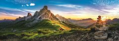Passo di Giau, Dolomity: Panoráma Puzzle/1000 dielikov