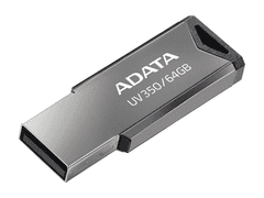 A-Data Flash disk UV350 Classic 64GB metalická sivá
