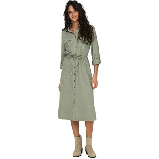 ONLY Dámske šaty ONLCARO Relaxed Fit 15278720 Oil Green