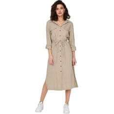 ONLY Dámske šaty ONLCARO Relaxed Fit 15278720 Oxford Tan (Veľkosť L)