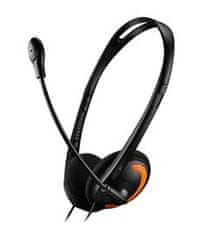 Canyon headset HS-01, štýlový a komfortný s ovládačom hlasitosti, 2x 3,5mm jack