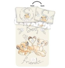 Jerry Fabrics Disney obliečky do postieľky Leví Kráľ Best Friends baby 100x135, 40x60 cm