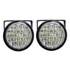 4Car Svetlá pre denné svietenie 2x18 LED okrúhle