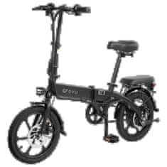 DYU DYU A1F Skladací elektrický bicykel 36V 7.5Ah Mestský elektrický bicykel s LCD displejom