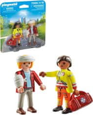 Playmobil 71506 DuoPack Záchranárka s pacientom