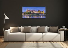 Wallmuralia.sk Fotoobraz na skle Krakov Poľsko 125x50 cm 2 prívesky