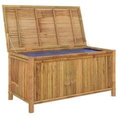 Vidaxl Záhradný úložný box 110x52x55 cm bambus
