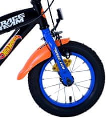 Volare Detský bicykel Hot Wheels - chlapčenský - 12 palcový - Čierna Oranžová Modrá - Dve ručné brzdy