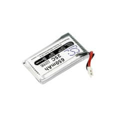 CameronSino Batéria pre Hubsan X4 H107, 650 mAh, Li-Pol