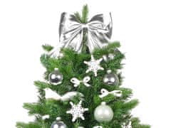 LAALU Zdobený umelý vianočný stromček WHITE CHRISTMAS 75 cm V KVETINÁČI