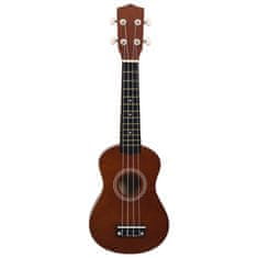 Vidaxl Sopránové ukulele s taškou pre deti, prírodné 21"