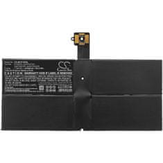 CameronSino Batéria pre Microsoft Surface Pro 7 Plus, Pro 7 1960, 6400 mAh, Li-Pol