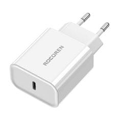 slomart Sieťová nabíjačka Rocoren PD 20W USB-C (biela)