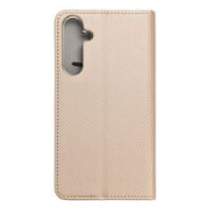 MobilMajak Puzdro / obal na Samsung Galaxy A55 zlaté - kniha Smart Case