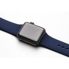 BB-Shop Silikónový remienok Apple Watch tmavomodrý 1 2 3 4 5 6 7 8 9 SE 42 44 45 49 mm