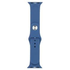 BB-Shop Silikónový remienok pre Apple Watch modrý 1 2 3 4 5 6 7 8 9 SE 38, 40, 41 mm
