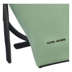 David Jones Dámska kožená crossbody kabelka Lenica, svetlozelená