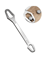 Camerazar Dvouhlavý očkový klíč 8-22 mm, chrom-vanadová chirurgická ocel, délka 23 cm