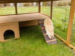 Kerbl Výbeh pre králiky odklopný s domčekom 220x115x75cm
