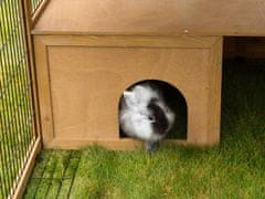 Kerbl Výbeh pre králiky odklopný s domčekom 220x115x75cm