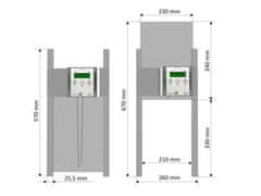 BRAVSON Komplet automatického otvárania a zatvárania kurína JOSTechnik HK-Bat 23x34 R