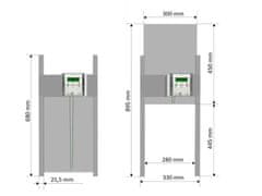 BRAVSON Komplet automatického otvárania a zatvárania kurína JOSTechnik HK-Bat 30x45 R