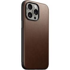 Nomad Modern Leather Case, brown - iPhone 15 Pro Max