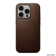 Nomad Modern Leather Case, brown - iPhone 15 Pro