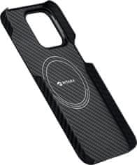 Pitaka MagEZ 4 1500D case, black/grey twill - iPhone 15 Pro