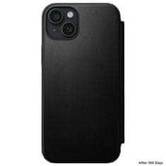 Nomad Modern Leather Folio, black - iPhone 15 Plus